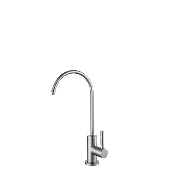 Image of Stylish | Lodi Stainless Steel 1-Handle Deck Mount High-Arc Handle/lever Kitchen Faucet | Rona