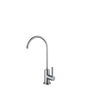 Stylish Lodi Stainless Steel 1-Handle Deck Mount High-Arc Handle/Lever Kitchen Faucet
