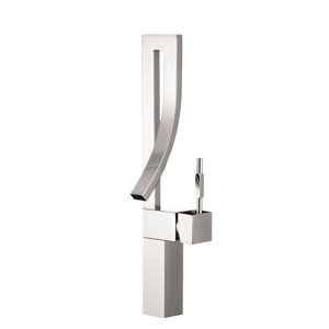 Stylish Modern Single Handle Bathroom Faucet in Polished Chrome