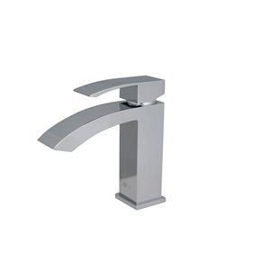 Stylish Modern Single Handle Polished Chrome Bathroom Faucet