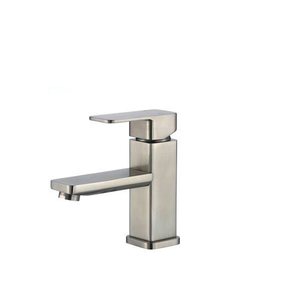 Stylish Single Hole Bathroom Faucet Brused Nickel
