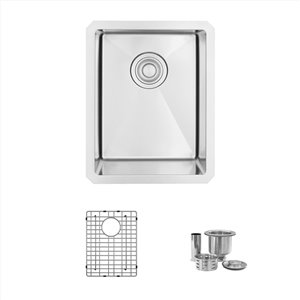 Évier de cuisine simple sous plan Styluxe Ivory de Stylish, 14 po x 18 po