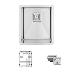 Évier de cuisine simple sous plan Cube Kubo de Stylish, 16 po x 18 po