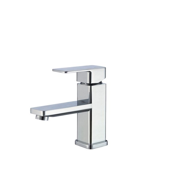 Stylish Single Hole Bathroom Faucet Polished Chrome