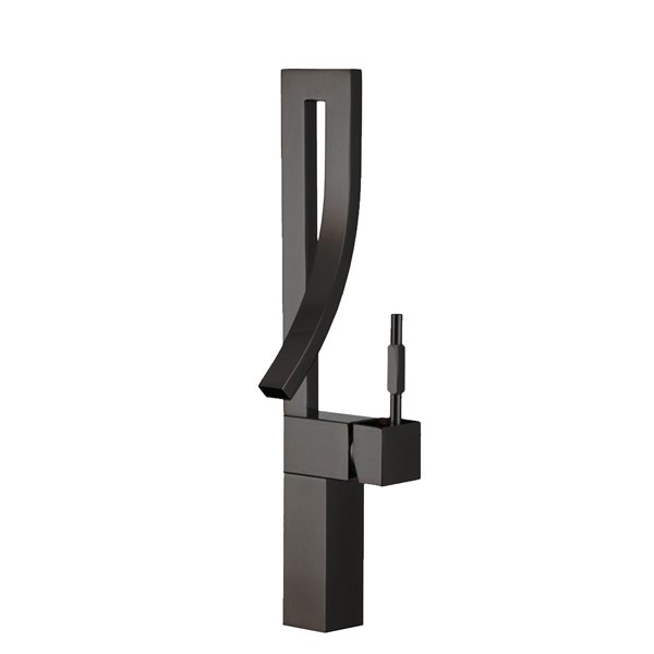 Stylish Modern Single Handle Bathroom Faucet in Matte Black