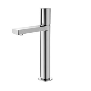 Stylish Single Hole Single-Handle Vessel Bathroom Faucet in Polished Chrome