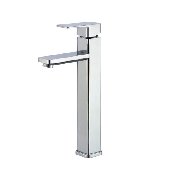 Stylish Robinet de salle de bain monocommande monotrou en chrome poli