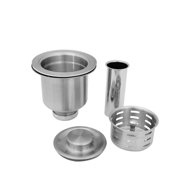 Stylish 3.5in Stainless Steel Rust Resistant Strainer with Tailpipe