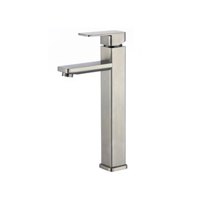 Stylish Single Hole Single-Handle Vessel Bathroom Faucet in Brushed Nickel