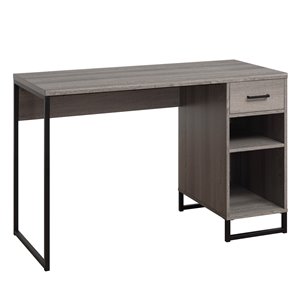 OSP Home Furnishings Hagney Lane 31.81-in Grey Modern/Contemporary Student Desk