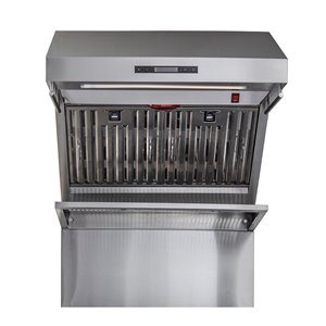 Hotte de cuisinière murale Alta Qualita de 30 po en acier inoxydable avec évacuation à air libre de FORNO