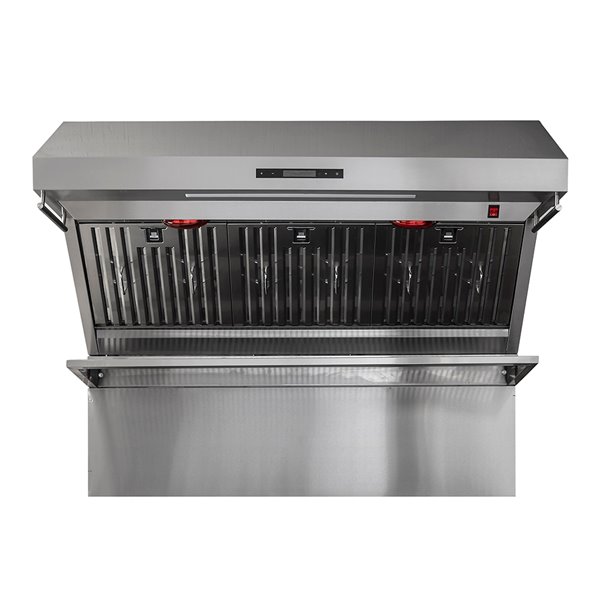 FORNO Alta Qualita 48 Inch Ducted Stainless Steel Wall-mounted