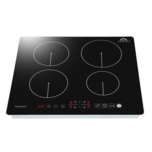 Plaque de cuisson à induction Lecce 24 po à 4 éléments par FORNO