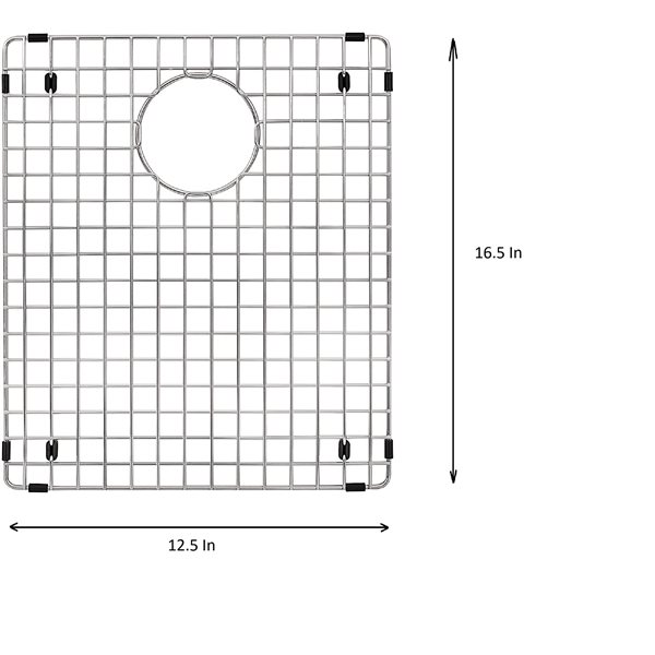 Elegant Stainless Elegant 16.50-in x 12.50-in Polished Stainless Steel Sink Grid