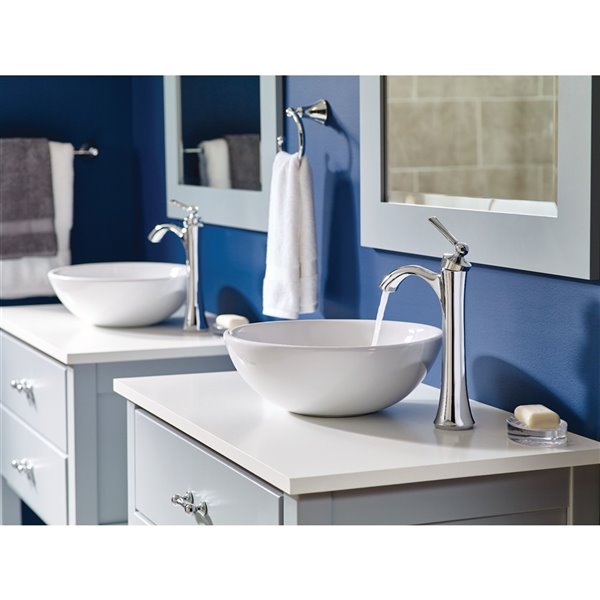 MOEN Wynford Brushed Nickel 1-handle Single Hole Watersense Labeled Bathroom Sink Faucet