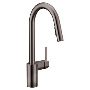 MOEN Align Black Stainless 1-handle Deck Mount Pull-down Handle/lever Residential Kitchen Faucet