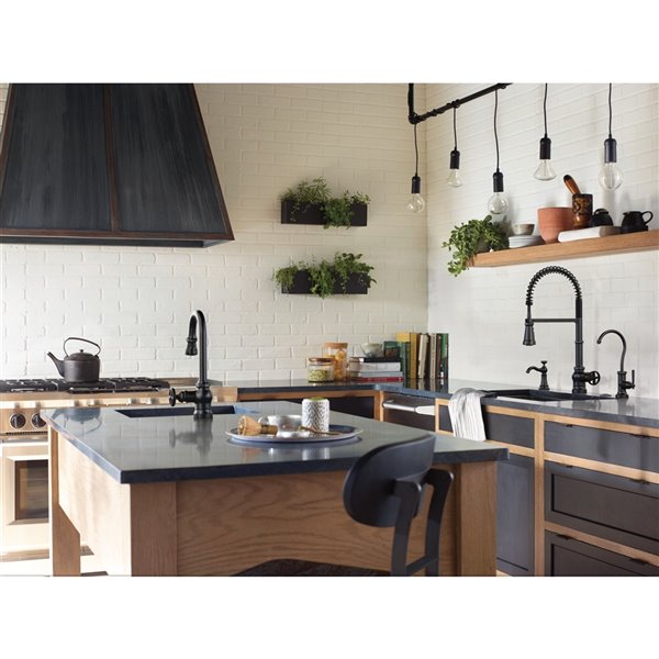 MOEN Sip Matte Black 1-handle Deck Mount High-arc Handle/lever Residential Kitchen Faucet