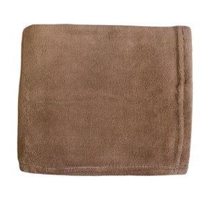 Couverture en polyester brun 43 po x 55 po par Marin Collection