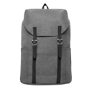 Marin Collection 12-in x 5.5-in x 17-in Grey Backpack