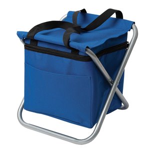 Glacière isotherme de type sac à dos/chaise pliante de Marin Collection, bleu