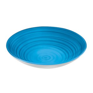 Bol Twist bleu, très grand, par Guzzini