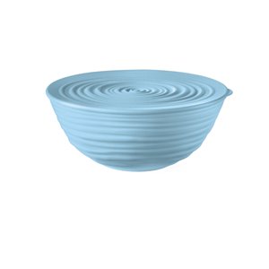 Bol Tierra avec couvercle bleu, moyen, par Guzzini