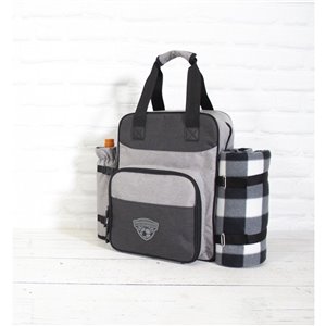 Sac à dos gris 12 po x 16 po x 4 po, par Marin Collection