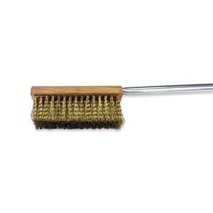 Brosse de nettoyage pour four à pizza avec manche allongé de Clementi, acier inoxydable