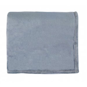 Couverture en polyester 50 po x 60 po, gris, par Marin Collection