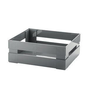 Bac en plastique Kitchen Active gris foncé 12 po l. x 4,5 po h. x 8,7 po p. de Guzzini