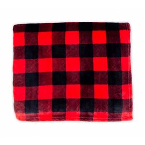 Couverture en polyester 60 po x 70 po,rouge, par Marin Collection
