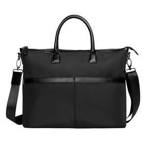 Marin Collection 15-in x 5-in x 12-in Black Tote Bag