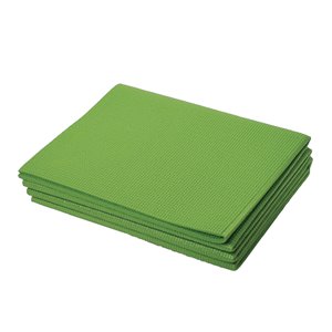 Tapis pliant de yoga antidérapant en plastique antimicrobien de Marin Collection, 24 po x 66 po, vert