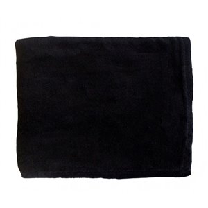 Couverture en polyester noir 43 po x 55 po par Marin Collection
