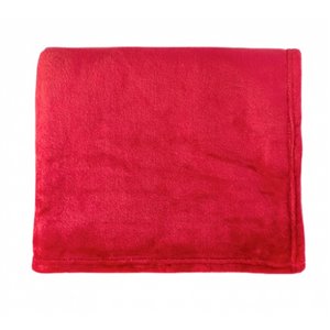 Couverture en polyester 50 po x 60 po, rouge, par Marin Collection