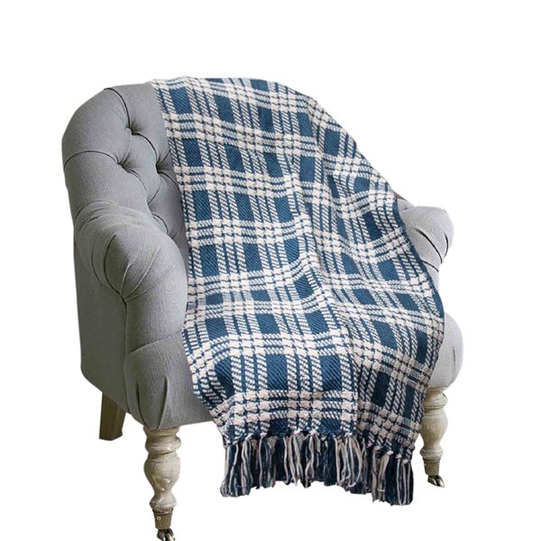 Myne 50-in x 60-in Blue Polyester Throw tbls50x60b1 | RONA