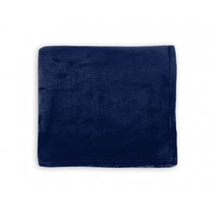 Couverture en polyester bleu marine 50 po x 60 po par Marin Collection