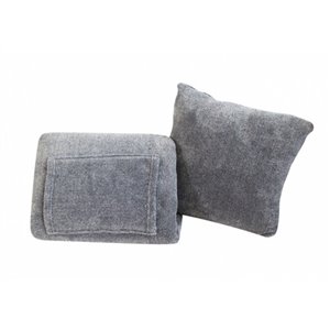 Couverture en polyester gris 50 po x 70 po par Marin Collection