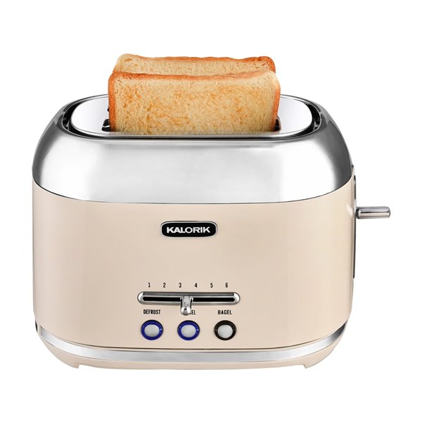 Kalorik 2-Slice Retro Cream 1000 W Toaster