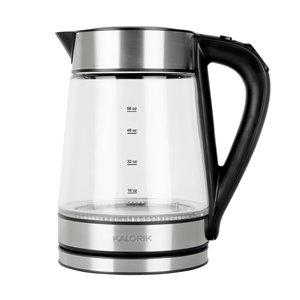 Bouilloire électrique numérique à ébullition rapide de Kalorik, 1,7 L, 7 tasses, acier inoxydable