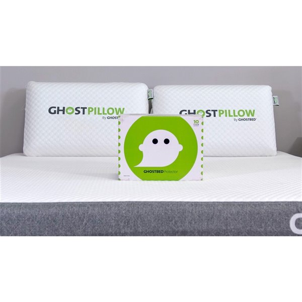 GhostBed 80-in D Cotton King Full Mattress Encasement Hypoallergenic Mattress Cover Bed Bug Protection