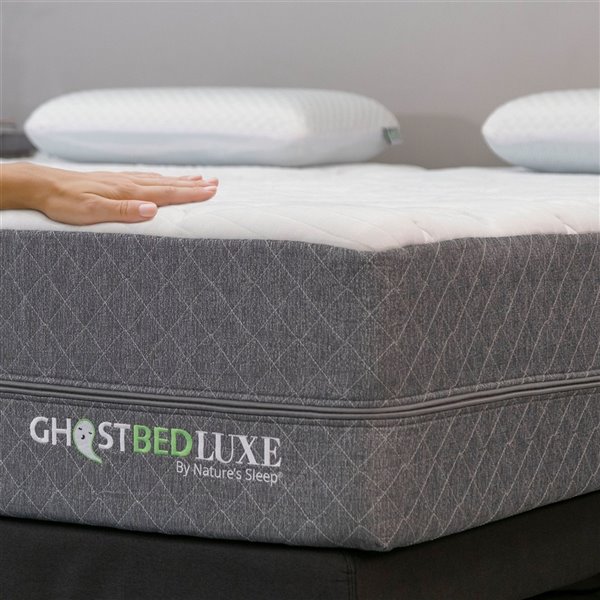 GhostBed Luxe 13-in Medium Adjustable Queen Memory Foam Mattress