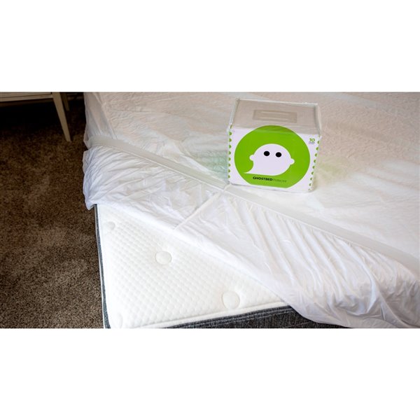 Protège-matelas anti-punaises de lit, très grand lit - Blanc