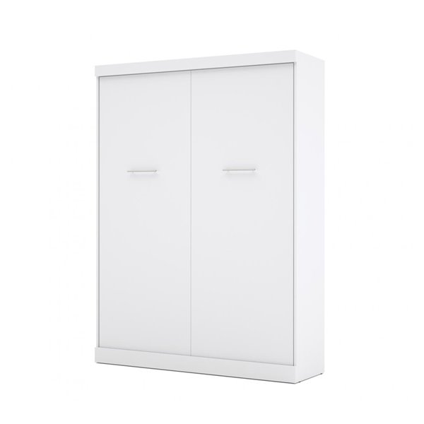 Bestar Nebula White Queen Murphy Bed