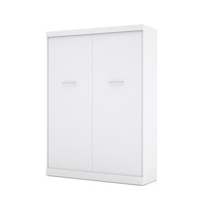 Bestar Nebula White Queen Murphy Bed