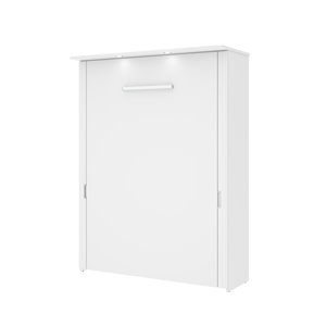 Bestar Lumina White Queen Murphy Bed