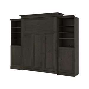 Grand lit escamotable Versatile gris de Bestar (rangement intégré)