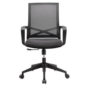 Sonas Seating Inc. Esprit Black Contemporary Ergonomic Adjustable Height Swivel Task Chair