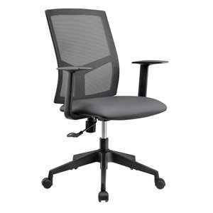 Chaise de bureau noire contemporaine ergonomique Cara de Sonas Seating Inc. à hauteur réglable et pivotante