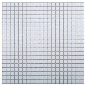 Décalque mural auto-adhésif géométrique blanc par Truu Design, 10 po x 10 po